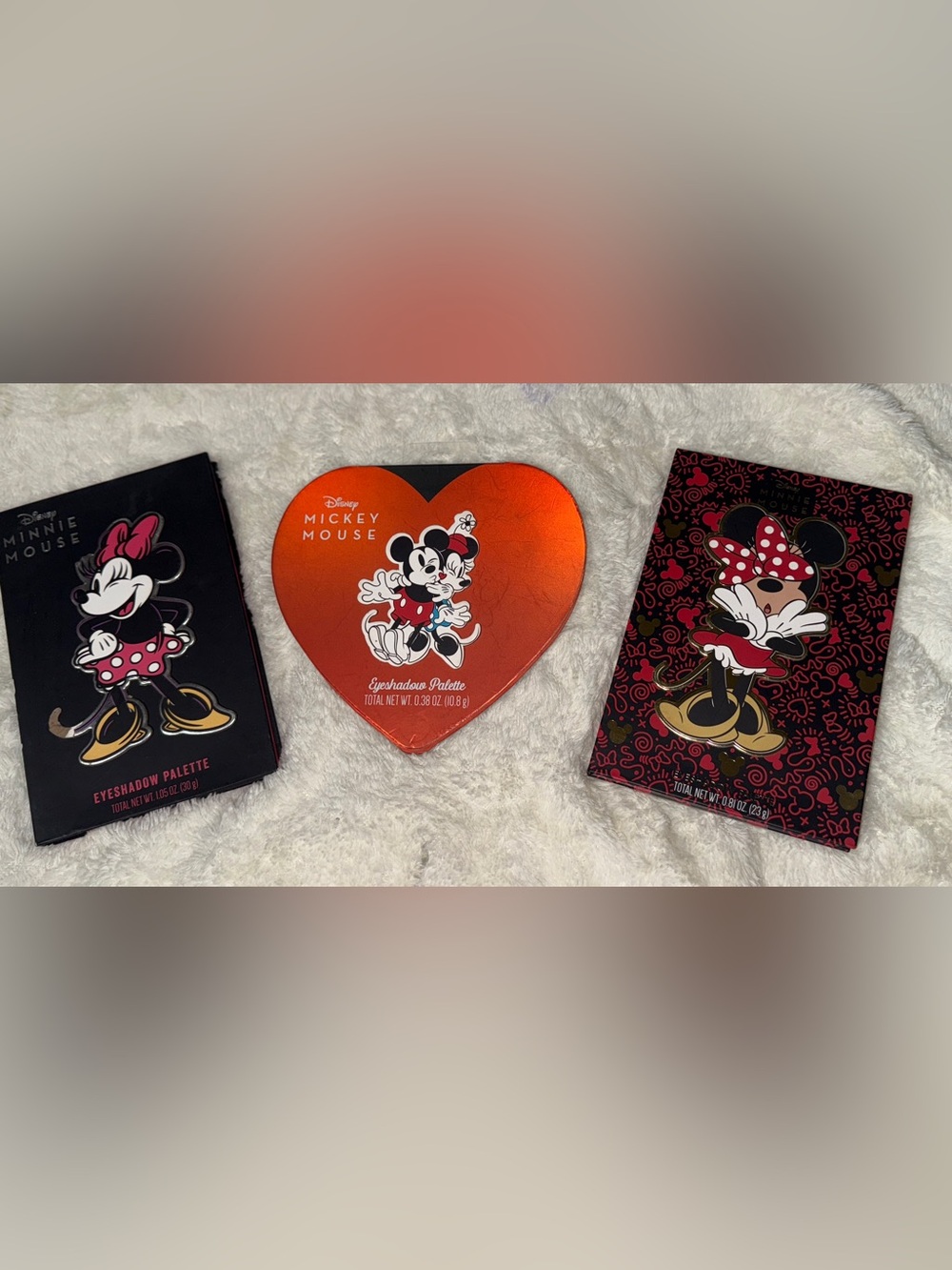 Disney Mickey Mouse set of 3 Eyeshadow Palettes . Rare items and hard to find.